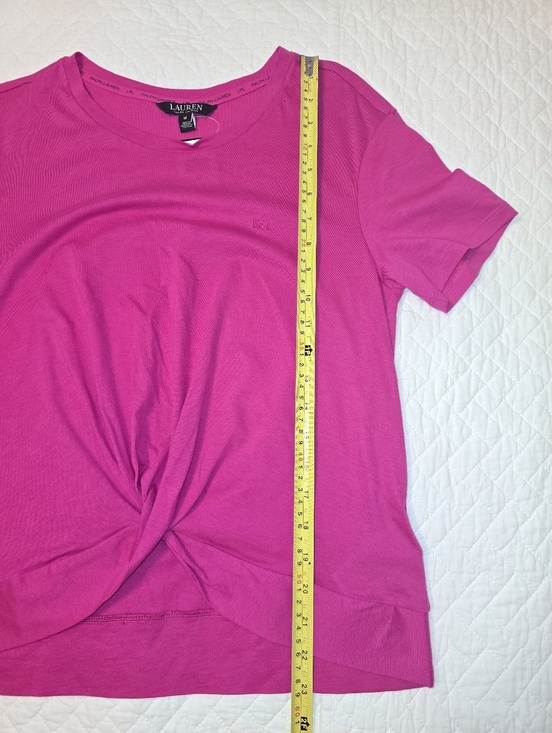 Lauren Ralph Lauren NWT Hot Pink Top Women's Size Medium - Picture 4 of 11